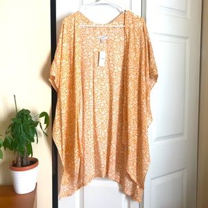 LOFT Kimono Yellow Gold Beach Cover Up XS/S